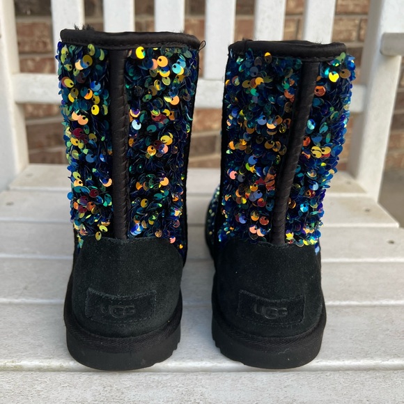 Ugg classic sequin boots. Mini stellar multi color. - Picture 6 of 8
